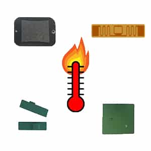 High temperature RFID tags